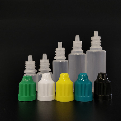 Bottiglie liquide PET E a prova di bambino con logo stampato