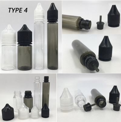Bottiglia di liquido E di 18 mm per collo di 10 ml di capacità per liquido E