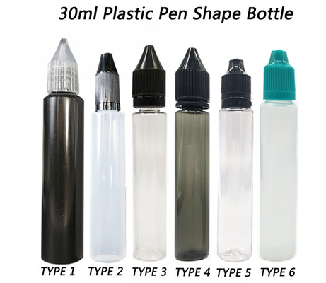 Bottiglia di liquido E di 18 mm per collo di 10 ml di capacità per liquido E