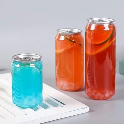 Bottiglie di succo di soda di plastica moderna con etichetta privata personalizzata Capacità 120ml 250ml 350ml 500ml 1000ml