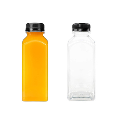 Imballaggio della bottiglia di bevande in plastica a coperchio riutilizzabile con coperchio in PET e stampa su richiesta del cliente