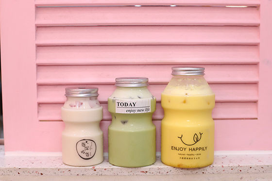 Brocche Trasparenti per Bubble Tea, Capacità 0.5kg, per Uso Commerciale