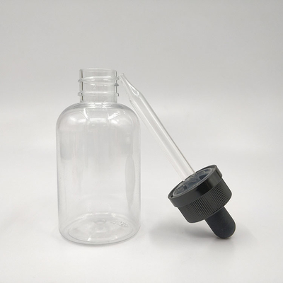 Personalizza Bottiglie di Plastica 10ml 15ml 20ml 30ml 40ml 50ml 60ml 70ml 100ml 120ml Cappuccio a vite Trasparente