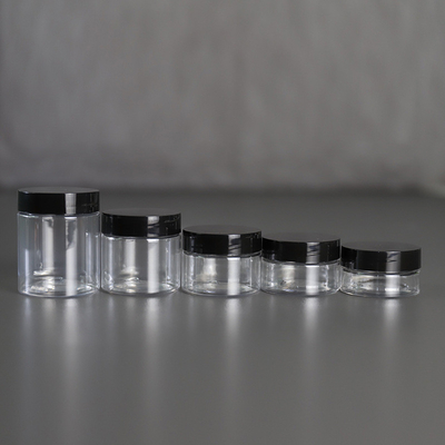 Stampa personalizzata Bottiglia di plastica per cosmetici 10ml 15ml 30ml 60ml 80ml 100ml 120ml 150ml Trasparente per imballaggi cosmetici