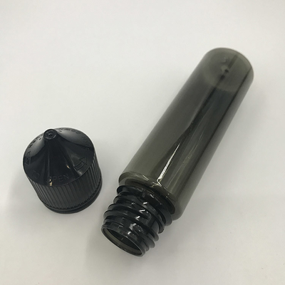 Bottiglia di liquido E trasparente a forma rotonda da 60 ml per imballaggi di succo di vape