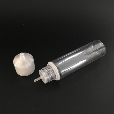 Bottiglia di liquido E trasparente a forma rotonda da 60 ml per imballaggi di succo di vape