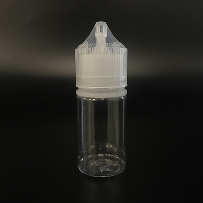 Bottiglia liquida PET Round E 10 ml trasparente per vaping