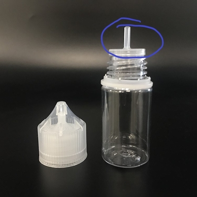 Bottiglia liquida PET Round E 10 ml trasparente per vaping