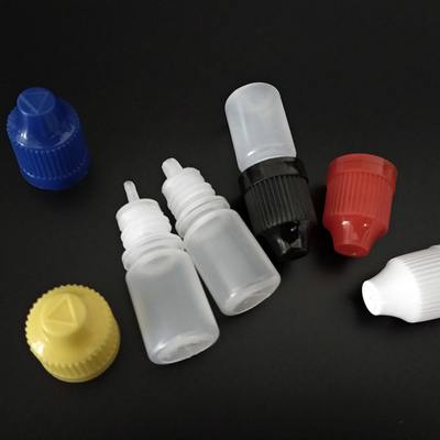 Bottiglie per goccioline in vetro in plastica trasparente nera personalizzata con superficie liscia e personalizzazione