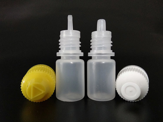 Bottiglie per goccioline in vetro in plastica trasparente nera personalizzata con superficie liscia e personalizzazione