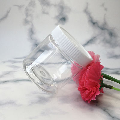 Contenitori di barattoli di plastica personalizzabili con 85 diametro e capacità di logo personalizzato 2oz 3oz 4oz 5oz 6oz 7oz 8oz