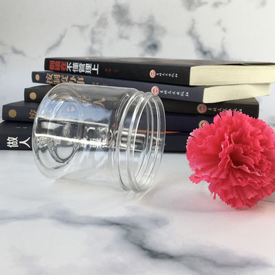 Contenitori di barattoli di plastica personalizzabili con 85 diametro e capacità di logo personalizzato 2oz 3oz 4oz 5oz 6oz 7oz 8oz