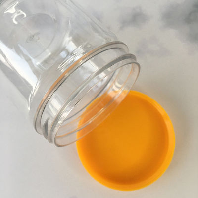 Contenitori di barattoli di plastica su misura con coperchio di plastica e servizi di stampa
