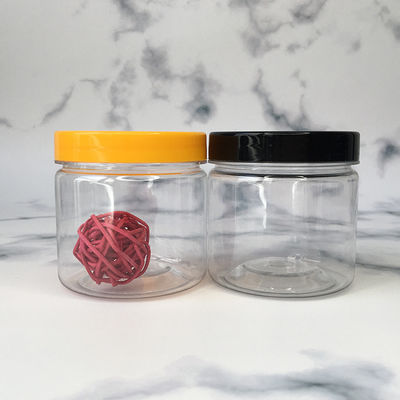 Contenitori di barattoli di plastica su misura con coperchio di plastica e servizi di stampa