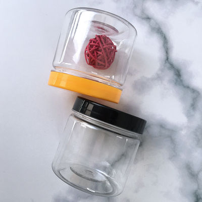 Contenitori di barattoli di plastica su misura con coperchio di plastica e servizi di stampa