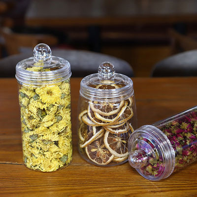 Stampe personalizzate di vasetti in plastica trasparente per soluzioni di imballaggio trasparente