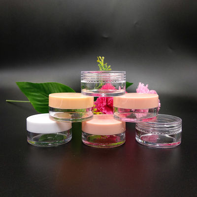 Set di barattoli di plastica Barattoli cosmetici di plastica con coperchi di 100 diametro