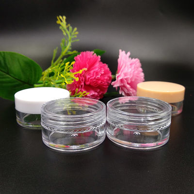 Set di barattoli di plastica Barattoli cosmetici di plastica con coperchi di 100 diametro