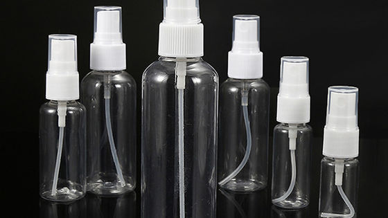 Bottiglia di spray PET ricaricabile per giornaliero 10ml 15ml 30ml 50ml 60ml 70ml 100ml 200ml 500ml