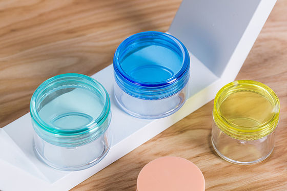 Contenitori in vaso di plastica con coperchio in alluminio e sigillo in foglio di alluminio, capacità 2oz 3oz 4oz 5oz 6oz 7oz 8oz