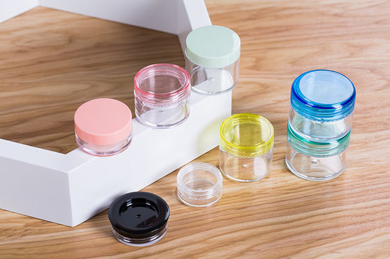 Contenitori in vaso di plastica con coperchio in alluminio e sigillo in foglio di alluminio, capacità 2oz 3oz 4oz 5oz 6oz 7oz 8oz