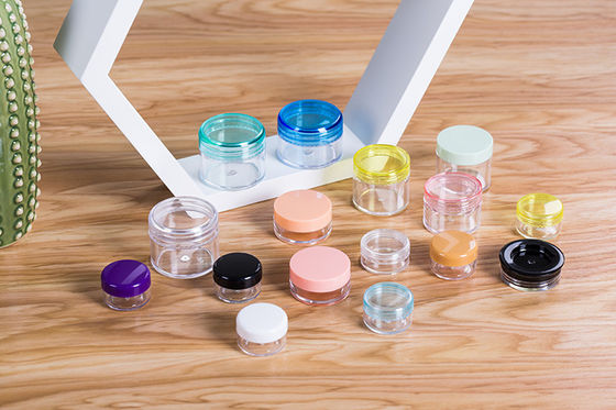 Contenitori in vaso di plastica con coperchio in alluminio e sigillo in foglio di alluminio, capacità 2oz 3oz 4oz 5oz 6oz 7oz 8oz