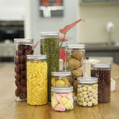 Contenitori per animali domestici di alta qualità in vendita Barattolo di plastica per alimenti Barattolo di plastica di alta qualità per frutta secca con campione gratuito
