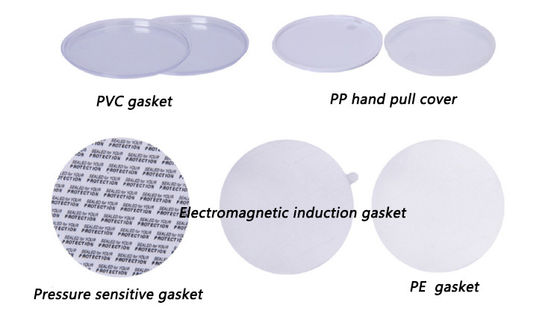 Coperchi economici all'ingrosso per barattoli di plastica da cucina, barattoli di plastica per cosmetici piccoli, barattoli di plastica con coperchio rotondo di alta qualità