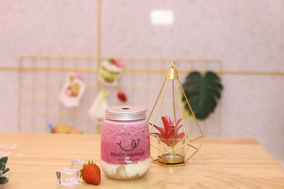 Bottiglie di tè al latte ad alta capacità possono essere personalizzate con maniglia 120ml 250ml 350ml 500ml 1000ml