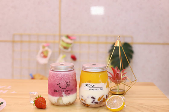 Bottiglie di tè al latte ad alta capacità possono essere personalizzate con maniglia 120ml 250ml 350ml 500ml 1000ml