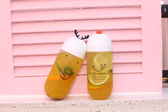 Maniglia isolante Conservatorio di bevande conveniente Bottiglie di tè al latte limpido