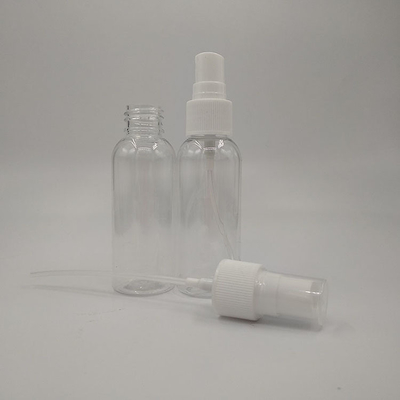 Flacone cosmetico in PET con pompa dosatrice, serigrafia