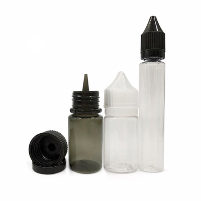 Comode e resistenti bottiglie per e-liquid da 10ml, 15ml, 30ml, 60ml, 80ml, 100ml, per le esigenze di svapo