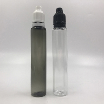 Flacone di liquido elettronico trasparente con collo da 18 mm e capacità da 10 ml 15 ml 30 ml 60 ml 80 ml 100 ml