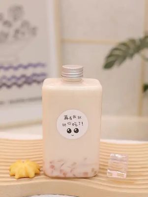 Bottiglie di tè al latte ad alta capacità trasparenti con coperchio a vite 120ml 250ml 350ml 500ml 1000ml