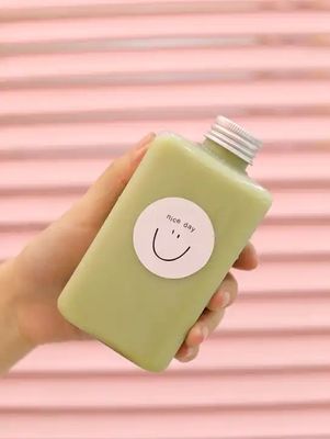 Bottiglie di tè al latte ad alta capacità trasparenti con coperchio a vite 120ml 250ml 350ml 500ml 1000ml