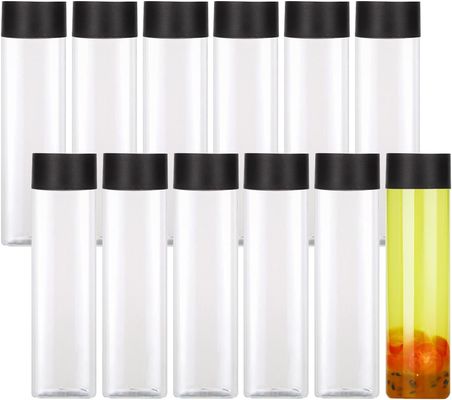 Bottiglie di tè al latte ad alta capacità trasparenti con coperchio a vite 120ml 250ml 350ml 500ml 1000ml