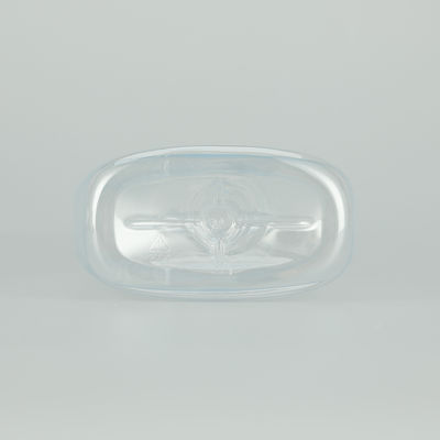 Distribuzione di bottiglie di pompe in PET con materiale riciclabile e manipolazione della superficie di serigrafia