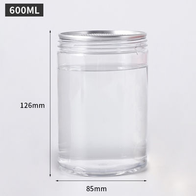 Customizable Plastic Jar Containers with Aluminum Lid and Customization-Friendly Design
