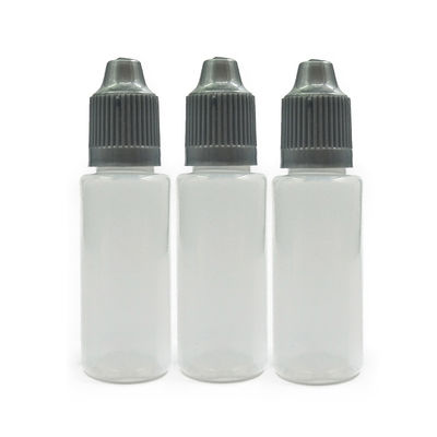 10ml 15ml 30ml 40ml 60ml 80ml 100ml Bottiglia liquida di capacità E con logo personalizzato e collo a prova di bambino