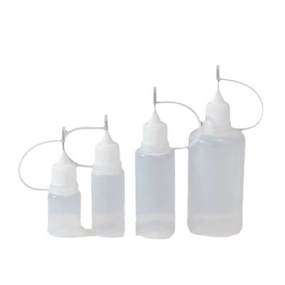 Bottiglia di liquido E con tappo a vite in nero trasparente per imballaggi di liquidi elettronici