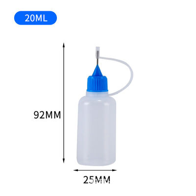 Bottiglia di liquido E con tappo a vite in nero trasparente per imballaggi di liquidi elettronici