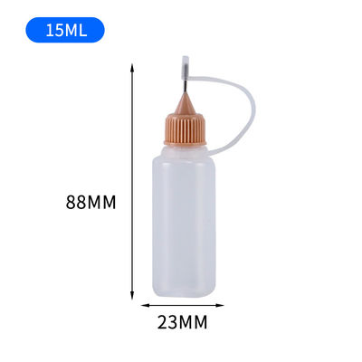 Bottiglia di liquido E con tappo a vite in nero trasparente per imballaggi di liquidi elettronici