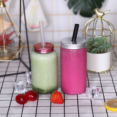 Bottiglie di tè al latte a tenuta stagna, forma quadrata e rotonda, perfette per distributori di bevande commerciali e rivenditori