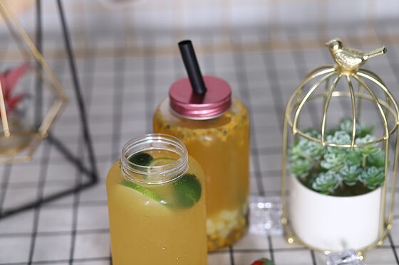 Bottiglie di tè al latte a tenuta stagna, forma quadrata e rotonda, perfette per distributori di bevande commerciali e rivenditori