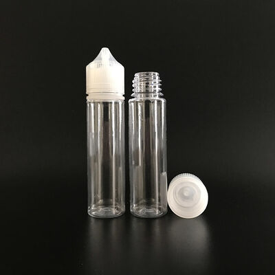 Flacone di liquido per sigaretta elettronica nero trasparente con serigrafia e colore di stampa personalizzato, ideale per il packaging di prodotti per vape