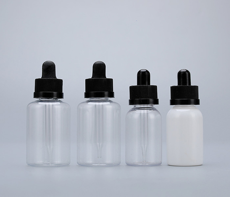 Bottiglie di plastica a goccia con superficie liscia con tappo per l'etichettatura personalizzata