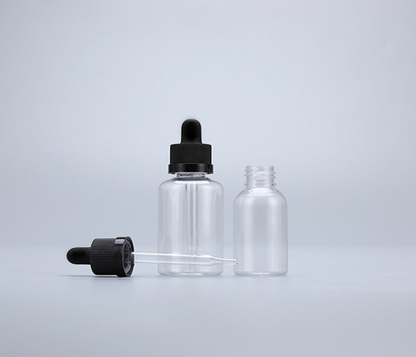 Bottiglie di plastica a goccia con superficie liscia con tappo per l'etichettatura personalizzata