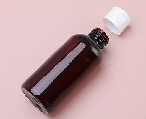 Bottine di lozione in plastica con colletto in HDPE con superficie etichettata