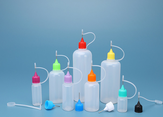 Bottiglia elettronica 100% del cappuccio dell'ago dell'olio della sigaretta dell'HDPE 3ml 5ml 10ml